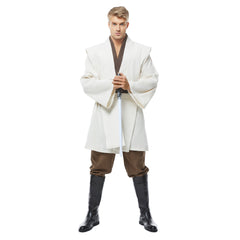 Jedi Kenobi weiß TUNIC Cosplay Kostüm Tunika Set