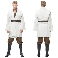 Jedi Kenobi weiß TUNIC Cosplay Kostüm Tunika Set
