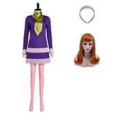 Scooby Doo Where Are You Daphne Blake Cosplay Kostüm Outfits Halloween Karneval Kleid