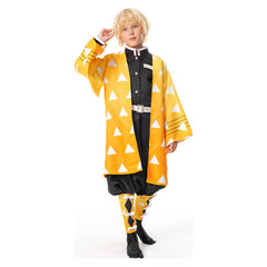 Kinder Demon Slayer: Kimetsu no Yaiba Zenitsu Agatsuma Cosplay Kostüm