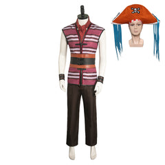 Serie One Piece Buggy der Clown Kostüm Set Cosplay Halloween Karneval Outfit