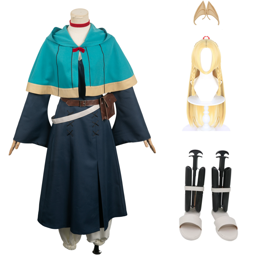 Anime Delicious in Dungeon Marcille Cosplay Kostüm Halloween Karneval Outfits