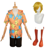One Piece Sanji Kostüm Set Sommer Cosplay Outfits