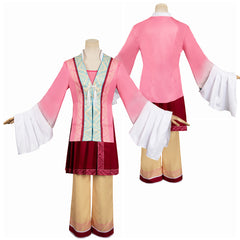 Fangzhu Baoqing Kostüm White Snake Bai She: Fu Sheng rosa Hanfu Cosplay Outfits