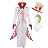 Lucifer Morningstar weiß Outfit Hellaverse Hazbin Hotel Lucifer Cosplay Kostüm