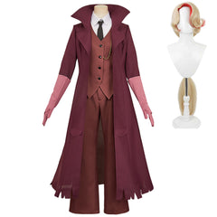 Charlotte Morningstar weinrot Kostüm Set Hazbin Hotel Charlie Cosplay Kostüm