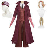 Charlotte Morningstar weinrot Kostüm Set Hazbin Hotel Charlie Cosplay Kostüm