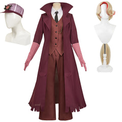 Charlotte Morningstar weinrot Kostüm Set Hazbin Hotel Charlie Cosplay Kostüm