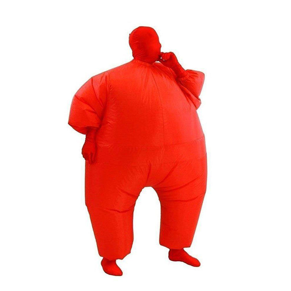 Erwachsene Fatsuit Inflatable Kostuem Jumpsuit Rot
