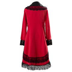 Halloween Damen victorianische Smoking-Jacke Frack Steampunk Jacke