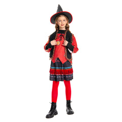 Kinder Mädchen Rock Hut Outfits Hocus Pocus-Dani Dennison Cosplay Kostüm