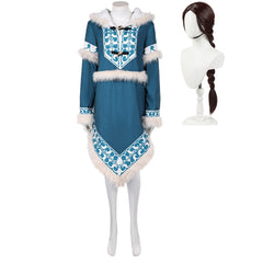 Katara blau Kostüm Set Die Legende von Aang: Der Herr der Elemente Katara Cosplay Outfit
