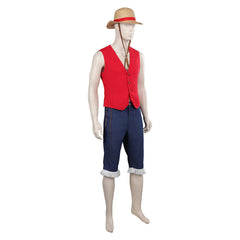 Kinder Jungen Serie One Piece Luffy Kostüm Cosplay Halloween Karneval Outfits