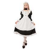 Originell Dienstmädchen Kleid Cosplay Maid Kostüm Halloween Karneval Kleid