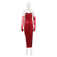 Falsches Spiel mit Roger Rabbit Jessica Rabbit Kleid Cosplay Kostüm Halloween Karneval Kostüm