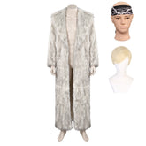 Herren Barbie Ken Kunstpelz Mantel Cosplay Halloween Karneval Kostüm