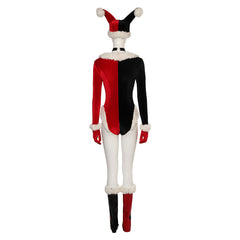 Harley Quinn Weihnachten Kostüm Rot Cosplay Outfits