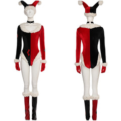 Harley Quinn Weihnachten Kostüm Rot Cosplay Outfits