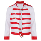 Freddie Mercury Jacke Aus Band Queen Gimme Some Lovin rot-weiß Jacke