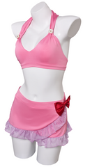 FINAL FANTASY VII REBIRTH Aerith Gainsborough ROSA 2tlg Bademode Damen Badeanzug