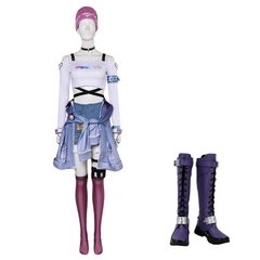 Overwatch OW LE SSERAFIM Kiriko Kamori Cosplay Kostüm Antifragile Kira-Kira Outfits