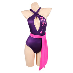 Psylocke Sommer Bademode einteiliger Badeanzug