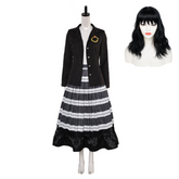 Beetlejuice Lydia Deitz schwarz Kostüm Cosplay Outfits