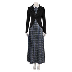 Beetlejuice Beetlejuice Lydia Cosplay schwarz  Kostüm Halloween Karneval Outfits