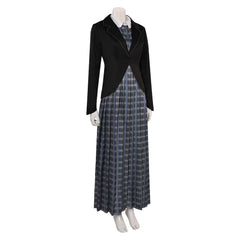 Beetlejuice Beetlejuice Lydia Cosplay schwarz  Kostüm Halloween Karneval Outfits