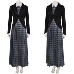 Beetlejuice Beetlejuice Lydia Cosplay schwarz  Kostüm Halloween Karneval Outfits