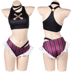 Arcane: League of Legends Jinx Bademode Cosplay Kostüm