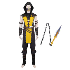 Mortal Kombat Scorpion gelb Outfits Cosplay Kostüm
