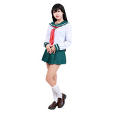 InuYasha Kagome Higurashi Cosplay Kostüm Uniform Damen Mädchen Uniform Halloween Karneval Kostüm