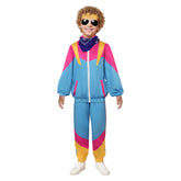 Kinder Hip Hop Kostüm 80er Jahre Trainingsanzug Retro Dance Sportswear Cosplay Kostüm Outfits Halloween Karneval Anzug