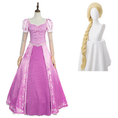 Tangled Prinzessin Rapunzel Kleid Lila Cosplay Kostüm Neu Version