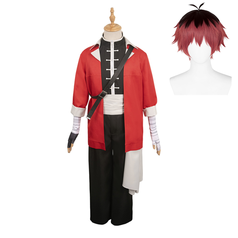 Frieren – Nach dem Ende der Reise Stark Rot  Kostüm Set Cosplay Outfits