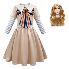 Mädchen M3gan Megan Cosplay Kleid Halloween Karneval Kostüm