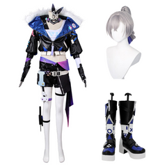 Honkai: Star Rail Silver Wolf Kostüm Cosplay Halloween Karneval Outfits