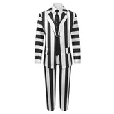 Kinder Beetlejuice Cosplay Adam Maitland Streifenanzug Halloween Karneval Kostüm