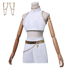 HUNTRIX Rumi Soundtrack Kostüm KPop Demon Hunters Rumi weiß Cosplay Outfits