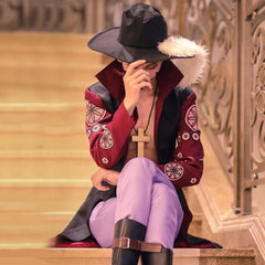 Dracule Mihawk Cosplay Kostüm Set Hawk Eyes Halloween Karneval Outfits