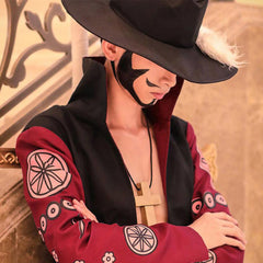 Dracule Mihawk Cosplay Kostüm Set Hawk Eyes Halloween Karneval Outfits