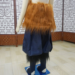 Demon Slayer Hashibira Inosuke Kinder Hose mit Kunstpelz Cosplay Outfits