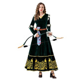 Brave Merida Kleid Legende der Highlands Merida Cosplay Halloween Kostüm