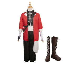 Frieren – Nach dem Ende der Reise Stark Rot  Kostüm Set Cosplay Outfits
