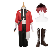 Frieren – Nach dem Ende der Reise Stark Rot  Kostüm Set Cosplay Outfits