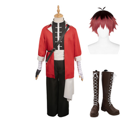 Frieren – Nach dem Ende der Reise Stark Rot  Kostüm Set Cosplay Outfits