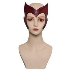 Wanda Vision Scarlet Witch Maske Cosplay PU Helm Halloween Karneval Requisiten