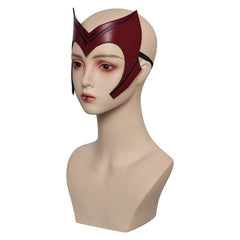 Wanda Vision Scarlet Witch Maske Cosplay PU Helm Halloween Karneval Requisiten