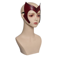 Wanda Vision Scarlet Witch Maske Cosplay PU Helm Halloween Karneval Requisiten